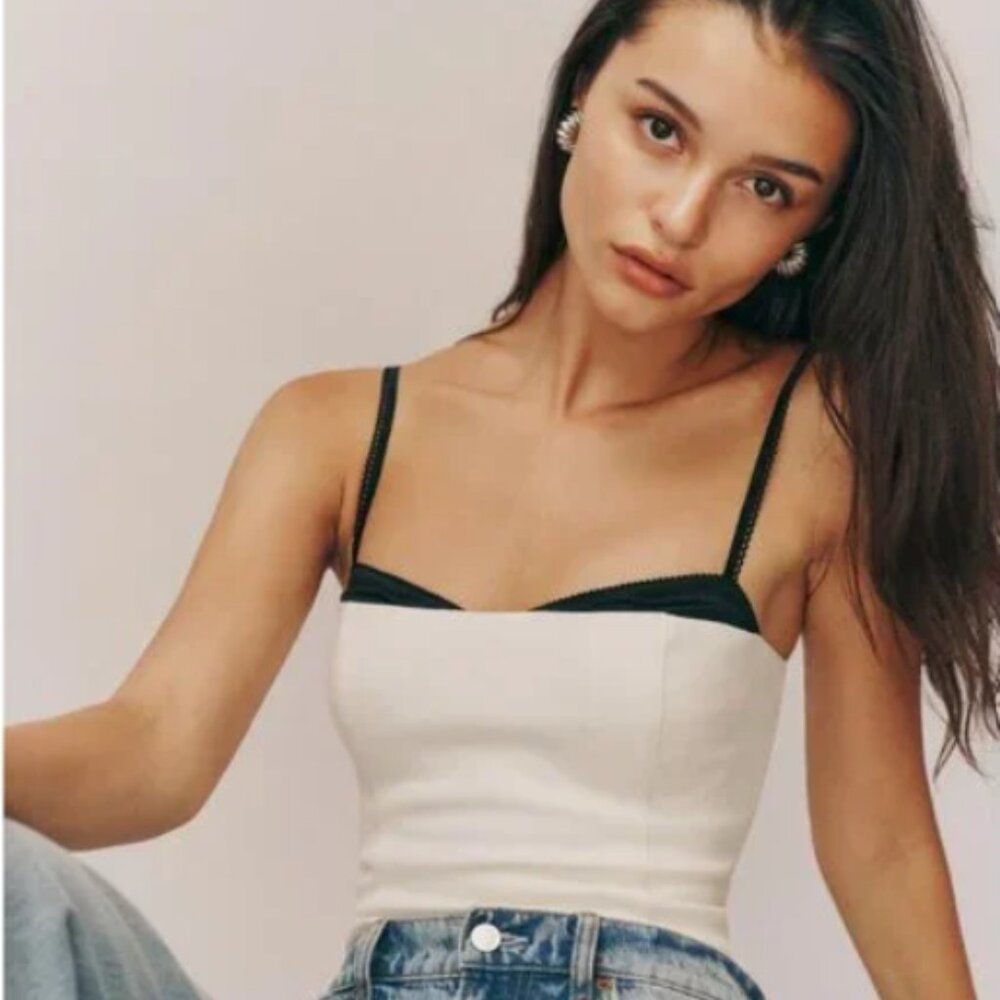 Reformation Melanie Top - Ivory